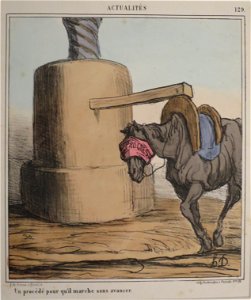 'Un procédé pour qu'il marche sans avancer' by Honoré Daumier, HMA 11890