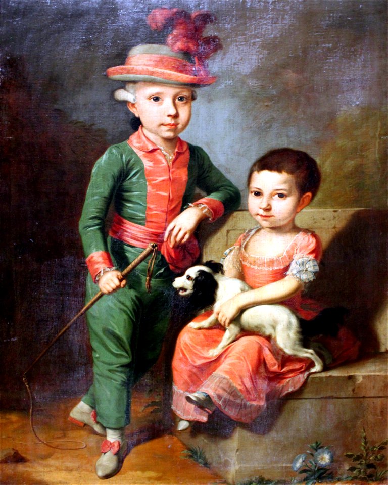 1775 Tischbein Portrait Johann Georg von Holzhausen und Schwester Henriette anagoria