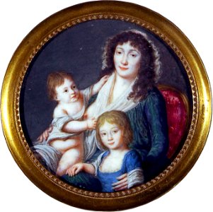 Ursula Mniszech with daughters