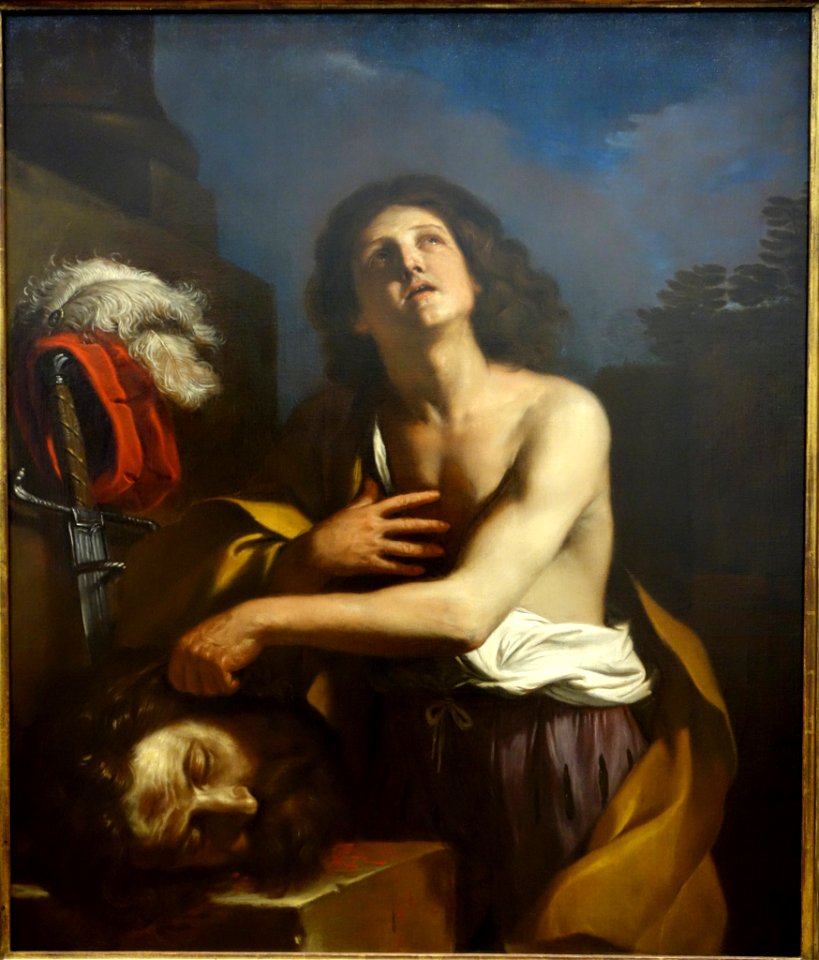 David with the Head of Goliath, by Giovanni Francesco Barbieri, called Guercino, c. 1650, oil on canvas - National Museum of Western Art, Tokyo - DSC08206