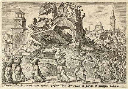 De verwoesting van Jericho Josua 612-20. NL-HlmNHA 1477 53008067