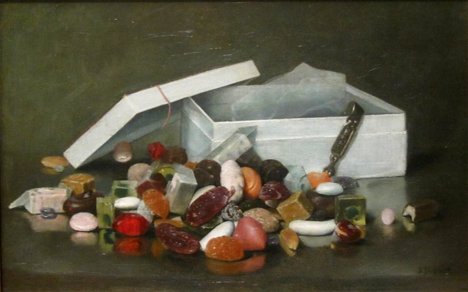 'Upset' painting by Joseph Decker, 1887,