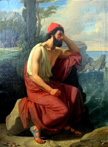 1830 Blunck Odysseus auf der Insel der Kalypso anagoria