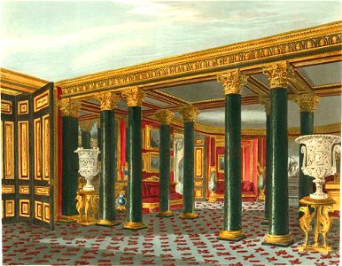 Carlton House, Lower Vestibule, from Pyne's Royal Residences, 1819