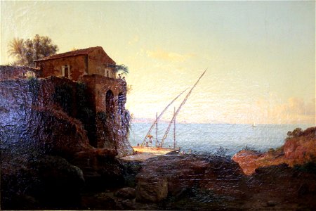 1844 Gurlitt Italienische Küstenlandschaft anagoria
