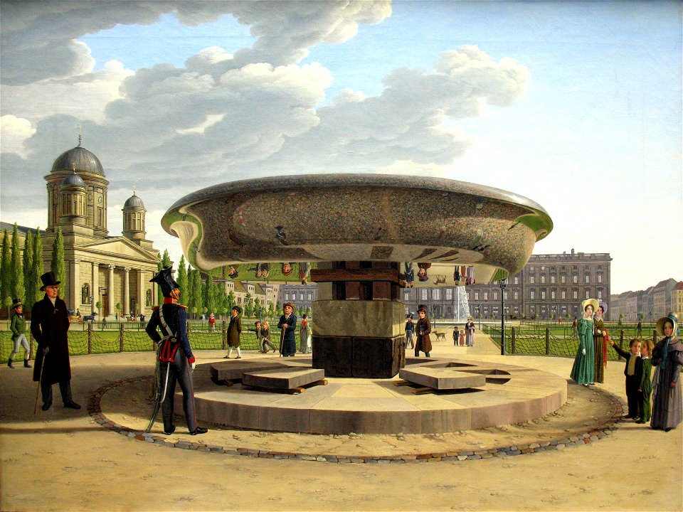 1831Hummel Granitschale im Lustgarten anagoria