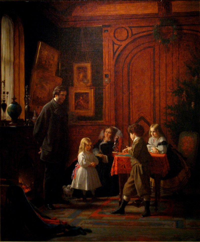 1864 Eastman Johnson Christmas Time anagoria