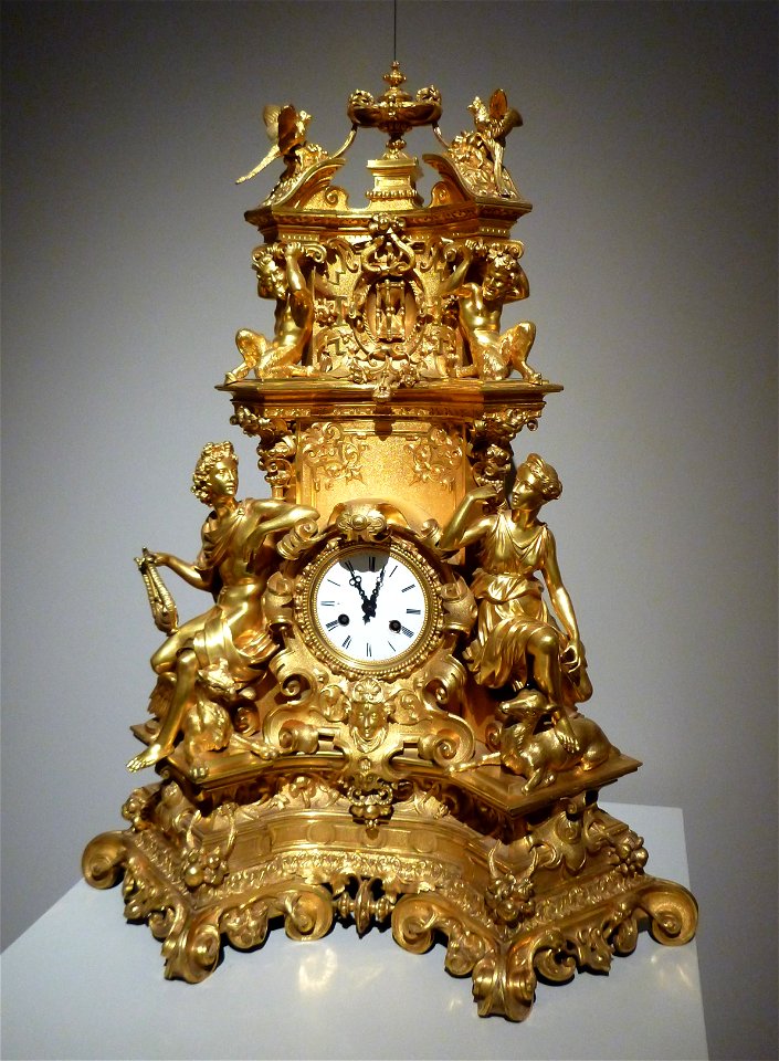 1827 Pons+Vintshelter Kaminuhr Diana and Apollo anagoria