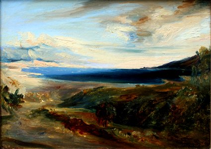 1829 Blechen Meeresbucht in Italien anagoria