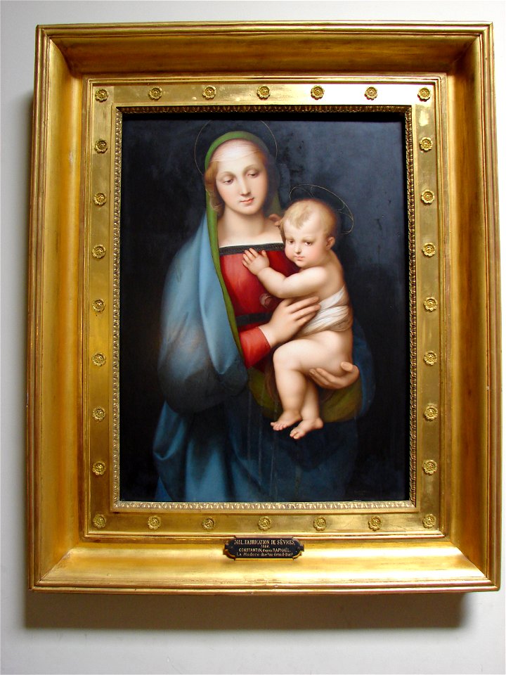 1824 La Madone Peinture sur Porcelaine Musee ceramique sevres