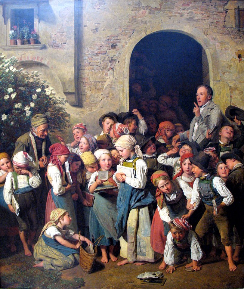 1841 Waldmueller Nach der Schule anagoria