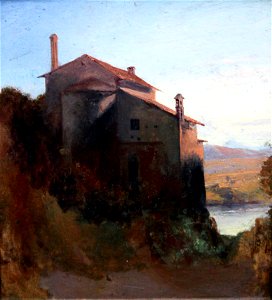 1835 Blechen Italienisches Klostergebäude am Wasser anagoria