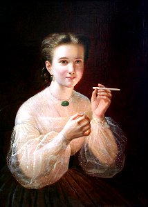 1850 Zabolotskiy Girl with a cigarette anagoria