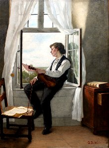1861 Scholderer Der Geiger am Fenster anagoria