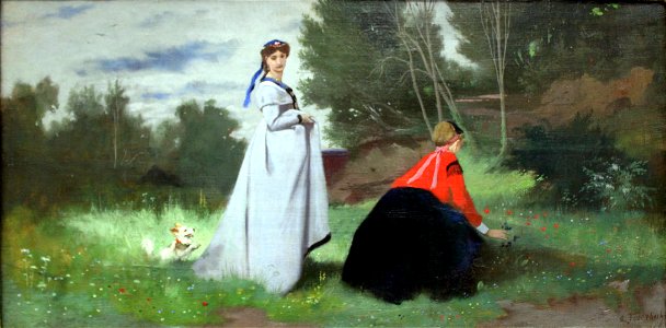 1867 Feuerbach Zwei Frauen in einer Landschaft anagoria