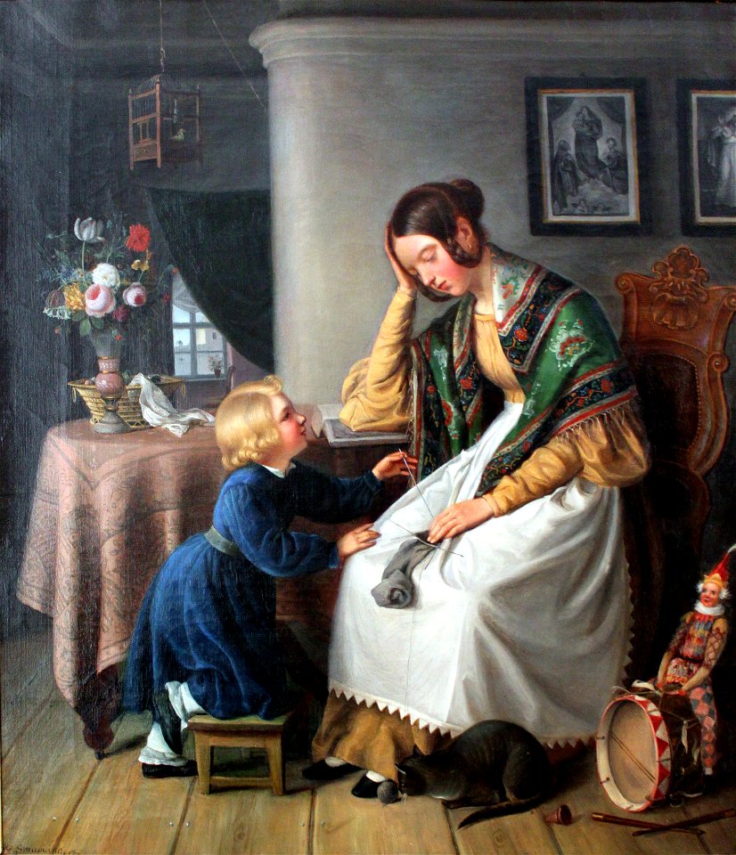 1838 Schumann Die eingeschlafene Strickerin anagoria