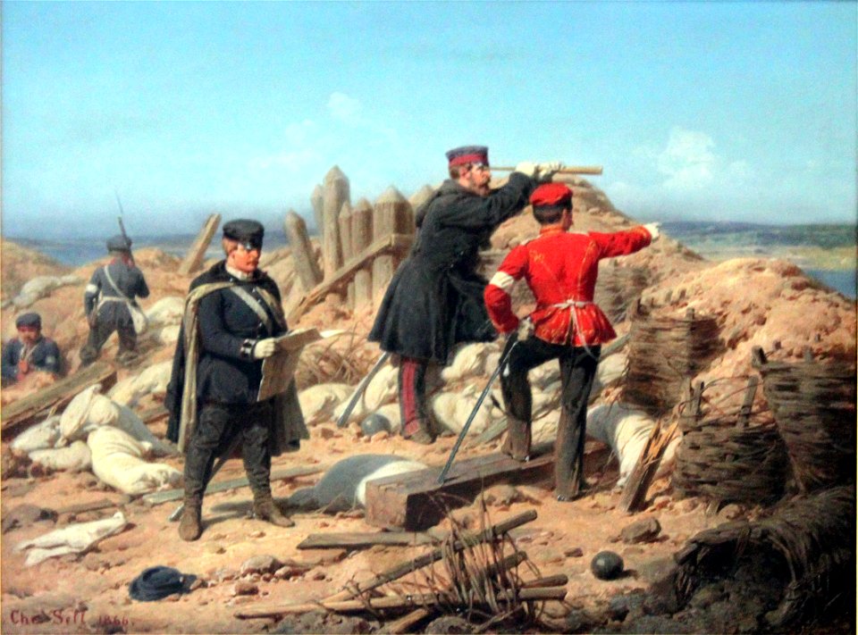 1866 Sell Auf dem Schachtfeld bei Düppel 1864 anagoria
