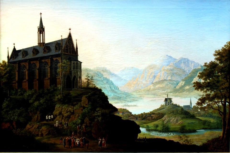 1835 Ahlborn Gebirgslandschaft anagoria