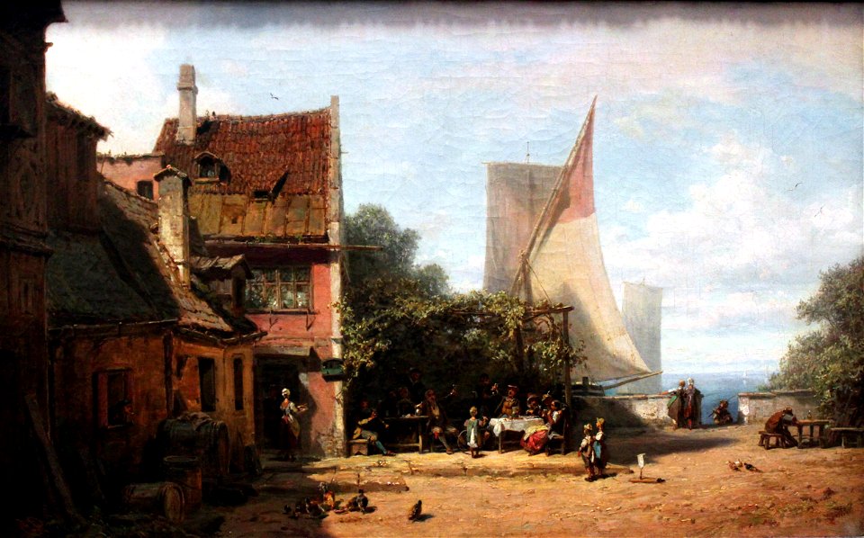1865 Spitzweg Alte Schänke am Starnberger See anagoria