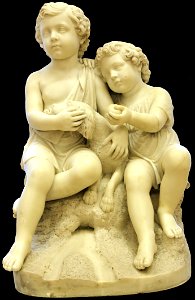 1845 Bienaime Kinder mit Hund anagoria