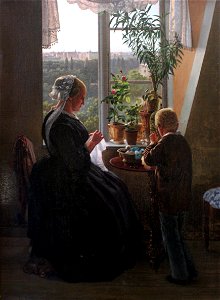 1858 Jessen Der Blick aus dem Fenster anagoria