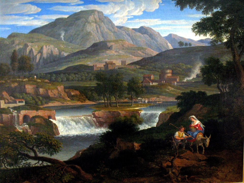 1813 Koch Wasserfall bei Subiaco anagoria
