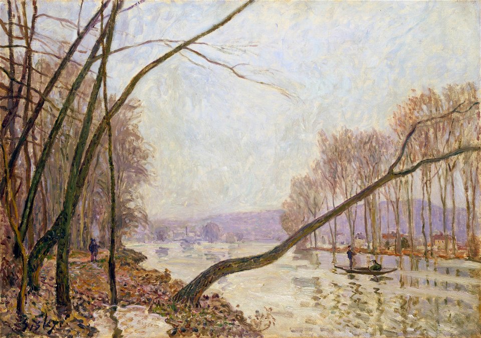 1876 Sisley Seine-Ufer im Herbst anagoria