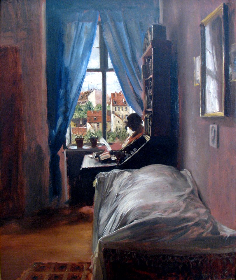 1847 Menzel Schlafzimmer Kuenstler Ritterstraße anagoria