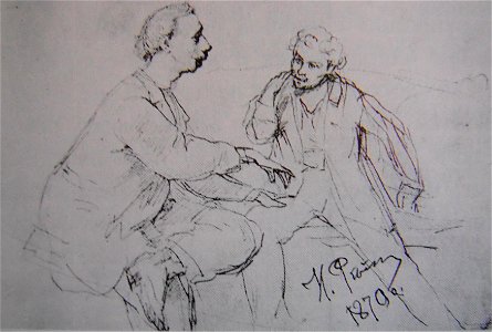 1870Беседа Е.К.Макаров и Ф.А.Васильев