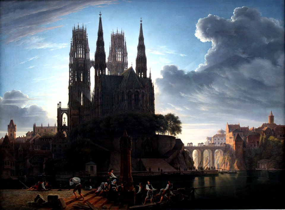 1813 Schinkel Gotischer Dom am Wasser anagoria