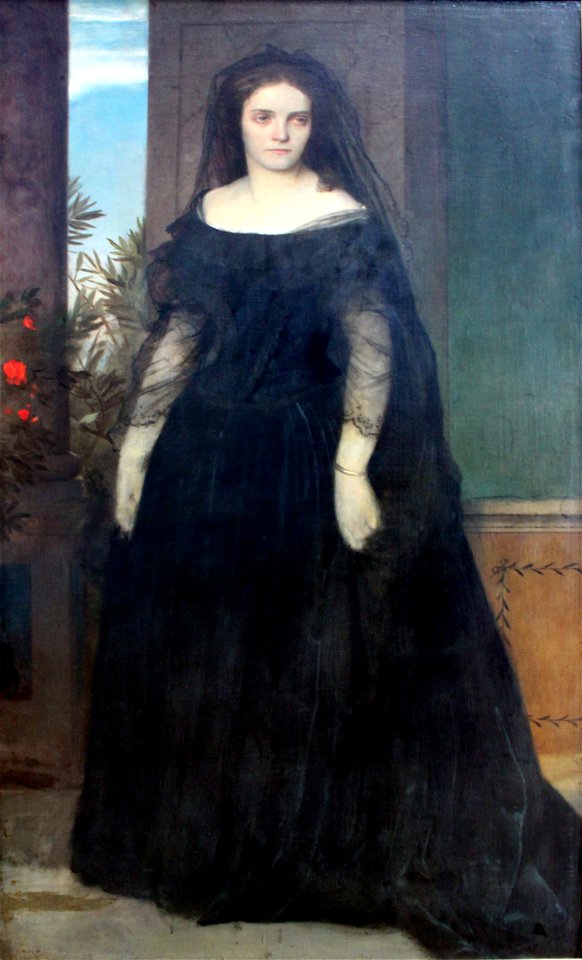 1861 Böcklin Bildnis Fanny Janauschek anagoria
