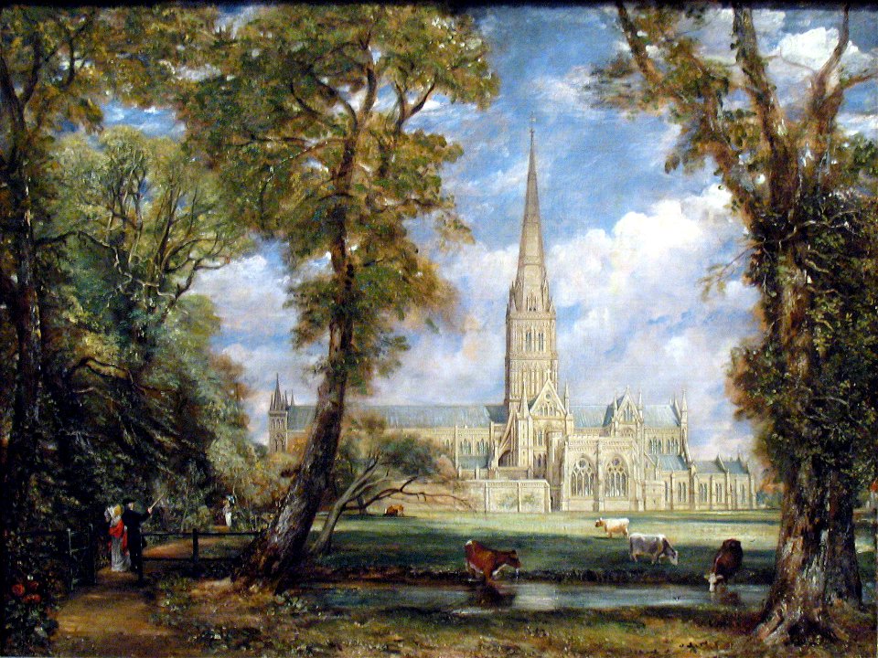 1825 Constable Kathedrale von Salisbury anagoria