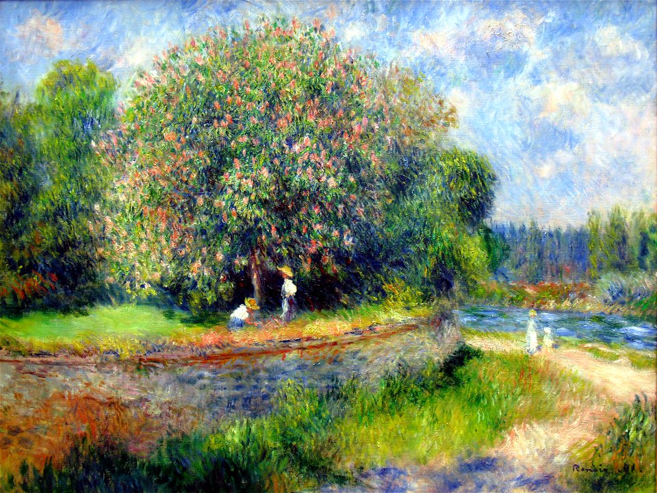 1881 Renoir Bluehender Kastanienbaum anagoria