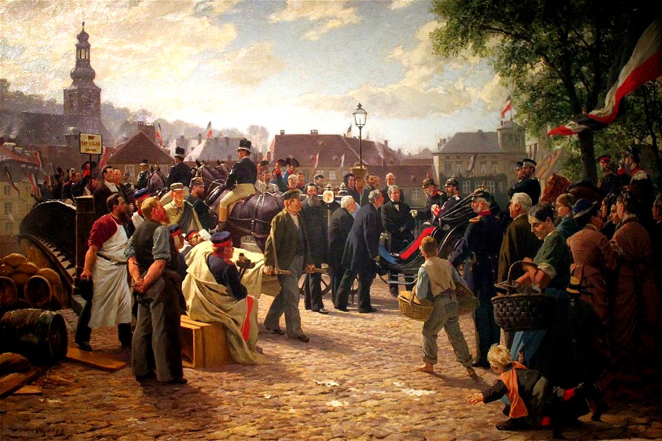 1877 Werner Ankunft Wilhem I in Saarbruecken anagoria