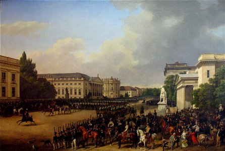 1824 Krueger Parade Opernplatz in 1822 anagoria