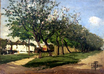 1875 Feddersen Blütenbäume bei Weimar anagoria