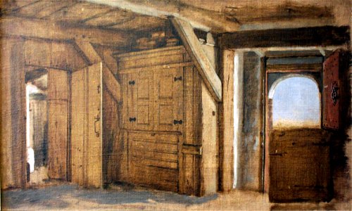 1865 Jessen Friesische Diele mit Durchblick anagoria
