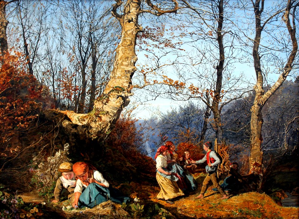 1864 Waldmueller Vorfruehling Wiener Wald anagoria