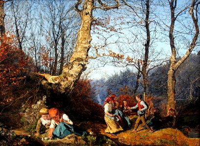 1864 Waldmueller Vorfruehling Wiener Wald anagoria