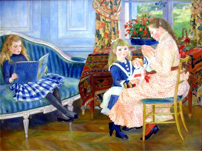 1884 Renoir Der Nachmittag der Kinder in Wargemont anagoria