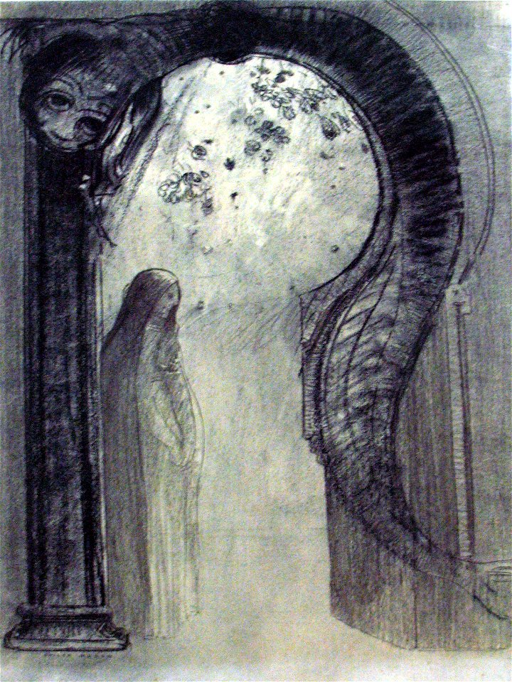 1890 Redon Femme et serpent (Mystère) Kröller-Müller Museum anagoria ...