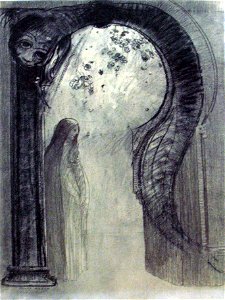 1890 Redon Femme et serpent (Mystère) Kröller-Müller Museum anagoria