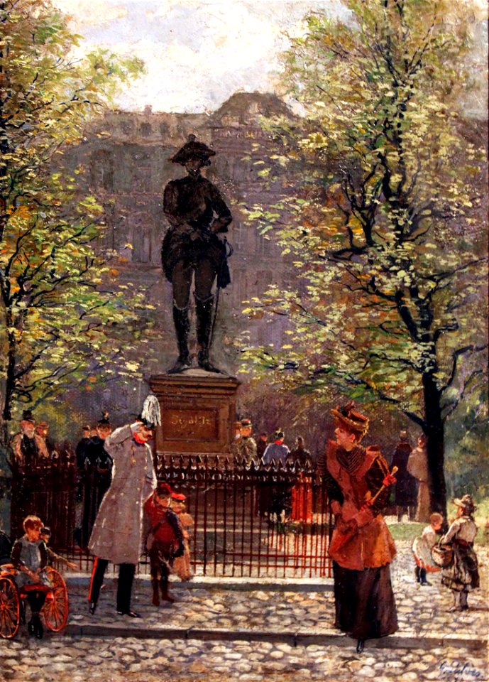 1872 Lulves Standbild Generals von Seydlitz anagoria