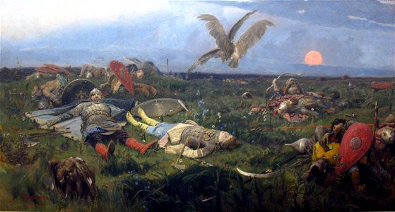 1880 Vasnetsov Nach der Schlacht von Igor anagoria