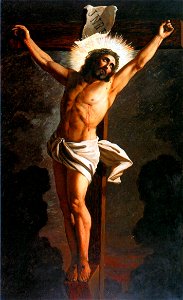 Almeida Júnior - Cristo crucificado, 1889. Free illustration for personal and commercial use.