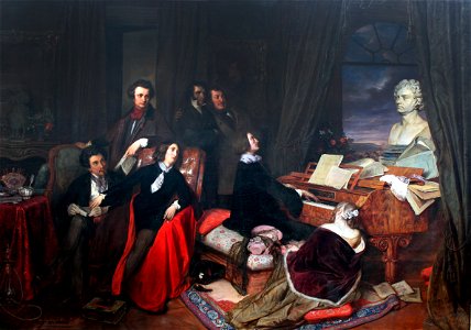 1840 Danhauser Liszt am Flügel anagoria