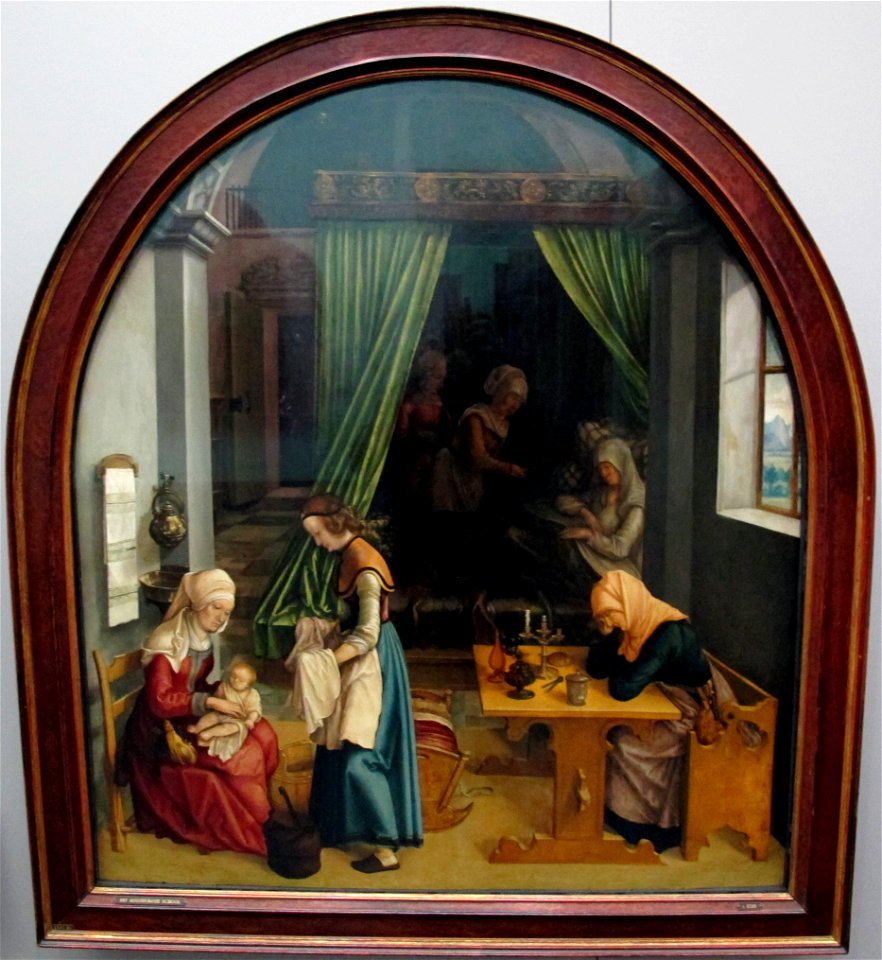 Anonimo, natività di maria, 1520 ca. 01