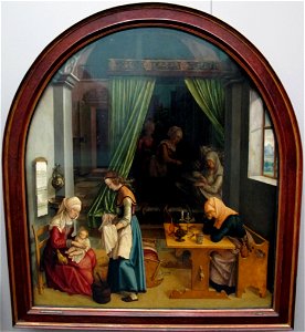 Anonimo, natività di maria, 1520 ca. 01