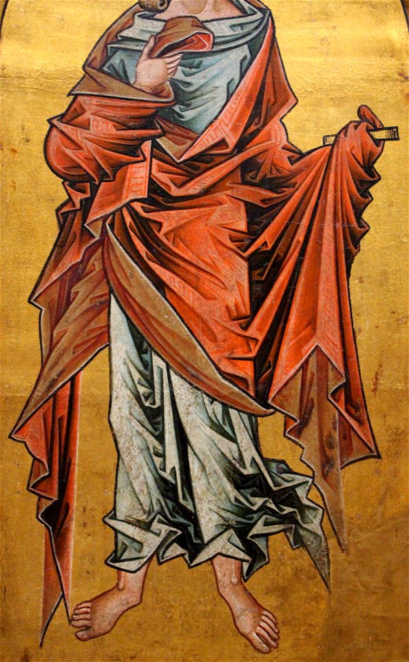 Westfalia, altare con la trinità, madonna e san giovanni, 1250 ca. 05