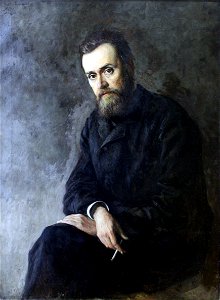 1884 Yaroshenko Portrait Schriftsteller G.I. Uspenskoje anagoria